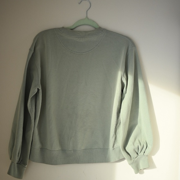 Abercrombie & Fitch Sage Green Sweatshirt Crewneck Size Small - Picture 2 of 9